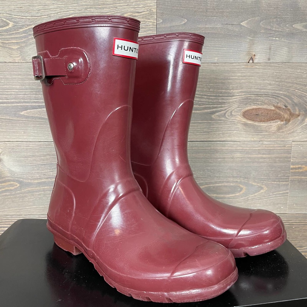 HUNTER Short Glossy Rain Boot
